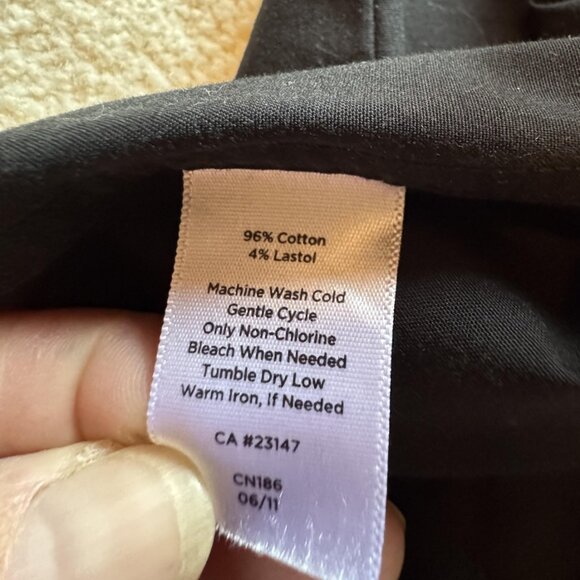 Talbots, size 8, grey gray blouse, wrinkle resistant - Picture 5 of 6